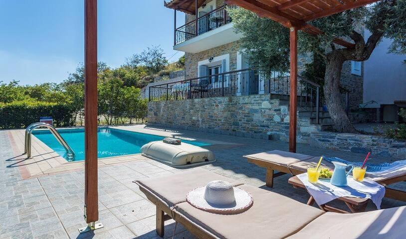 Villa Alegria Skopelos Town Bagian luar foto